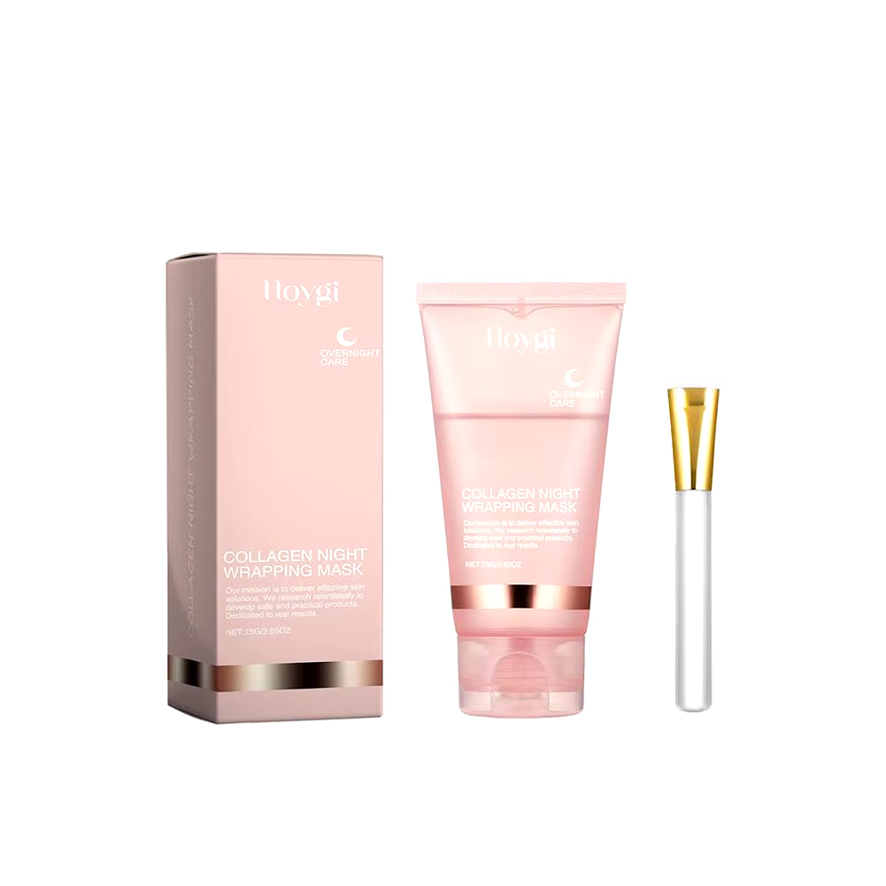 Collagen Tear-Off Mask Collagen Overnight Wrapping Mask Hydrating Moisturizing Hydrolyzed Collagen Mask Korean Skin Care